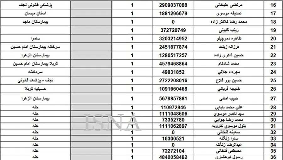 اسامی و مشخصات زائران فوت شده در پیاده روی اربعین اعلام شد